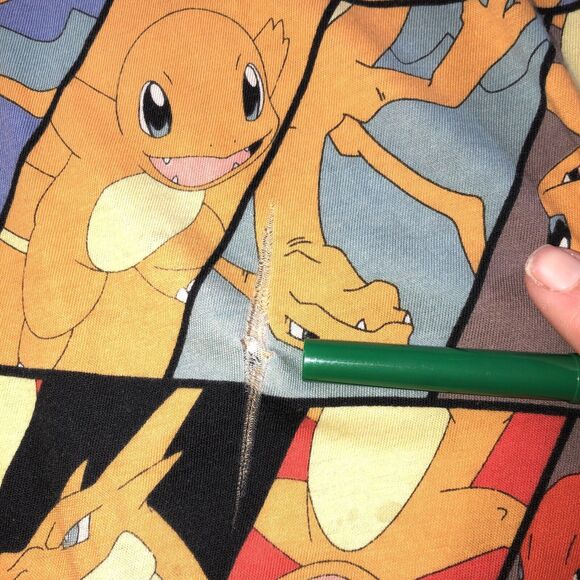 Pokemon Charmander Charmeleon Charizard Evolution PJ Lounge Pants Mens Sz XS - Picture 7 of 8